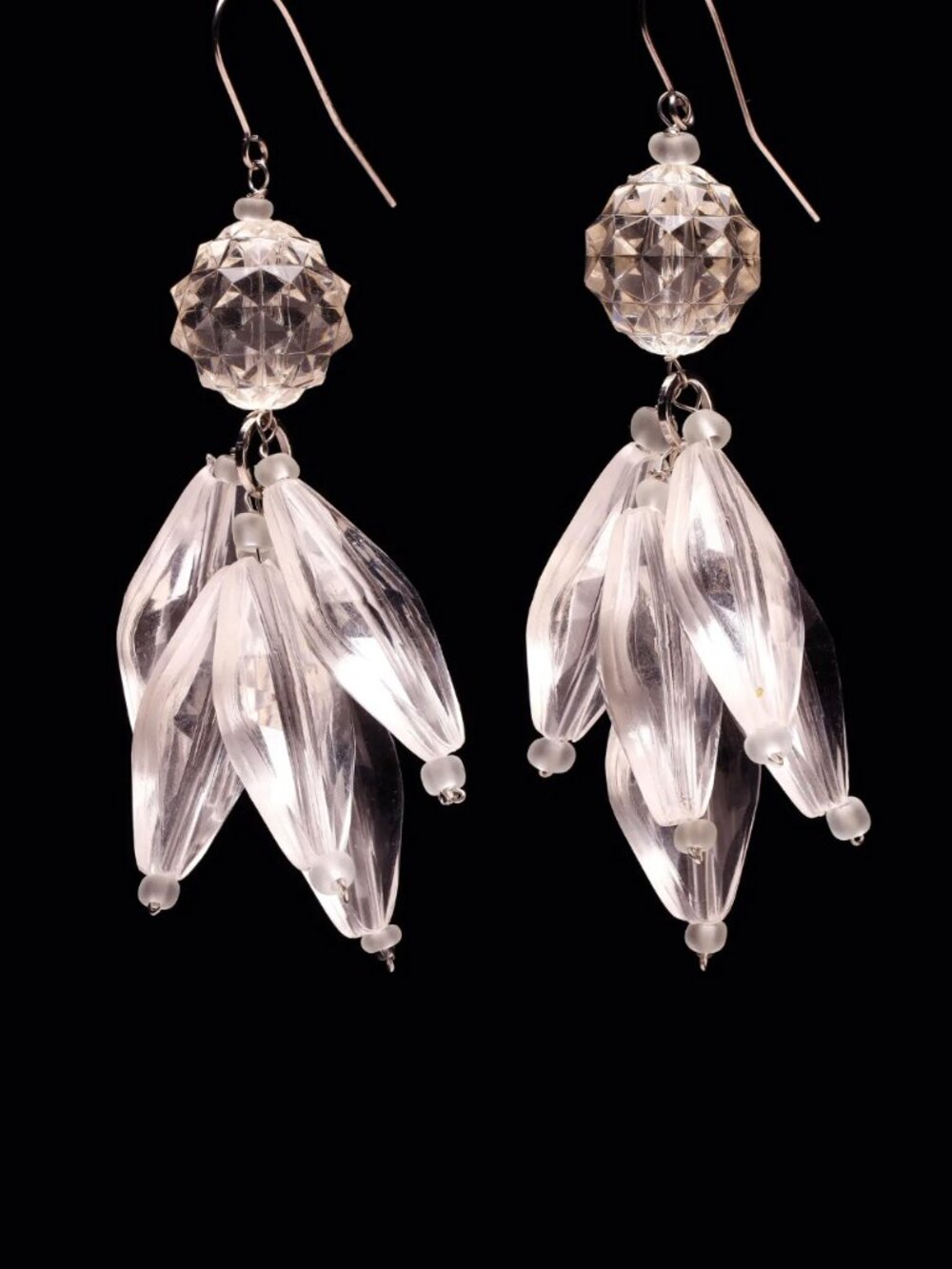 Oversized Lightweight Faux CrystalStatement Earrings – Bold, Comfortable Dangles - Picture 5 of 5